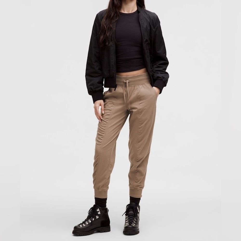 Lululemon Dance Studio Mid-Rise Jogger Full Length Tan Size 8